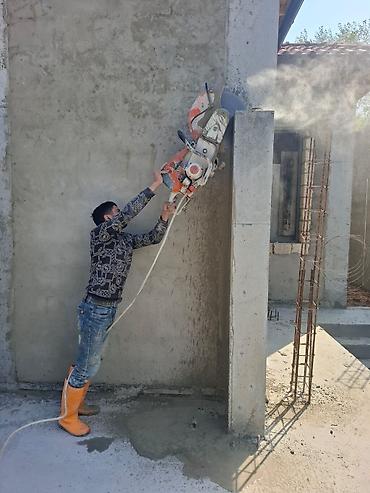 Beton işləri: Beton kəsimi və deşmə xidməti - Armaturlu beton, dəmir-beton, divar — 2