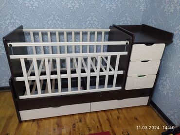 Детские кровати: Манеж и кровать 2в1. Фабричная. Производство Россия. Качество отличное