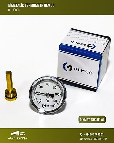 Все для дома и сада: Termometr Bimetalik Gemco ✅ Standart: EN 13190 ✅ Gövdə: Polad ✅ — 1