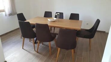 Stolovi: Trpezarijski Sto od Hrasta – Masivno drvo i metal 🪑 Unikatni sto — 12