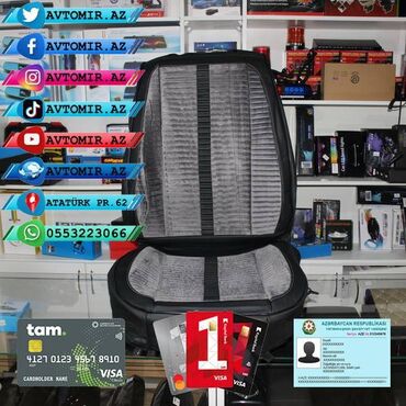 Oturacaq örtükləri: Oturacaq üçün cexol ( örtük, çexol ) istənilən avtomobilə var. Qiymət — 20