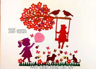 Digər ev dekoru: Məktəb və uşaq bağçası divarları üçün dekorativ aplikasiya setləri - — 8