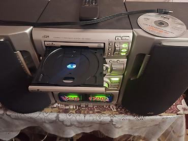 nomre qabi: JVC mini Hi-Fi musiqi mərkəzi + 2 akustik sütun Xüsusiyyətlər: - JVC — 5