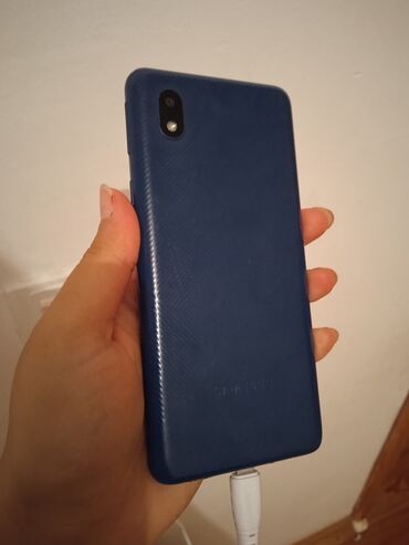 Samsung: Samsung Galaxy A22, 16 GB, rəng - Göy, Barmaq izi, İki sim kartlı