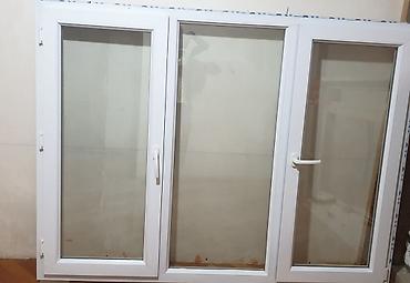pencere: İşlənmiş İkiqat şüşə paketi Plastik pəncərə, Еni: 138 sm, Uzunluğu: 182 sm — 5