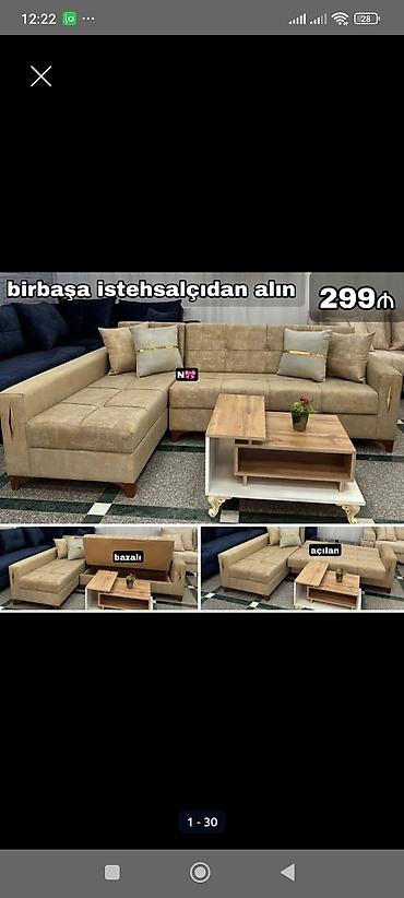 Divanlar: Künc divan, Yeni, Açılan, Bazalı, Parça, Şəhərdaxili pulsuz çatdırılma — 25