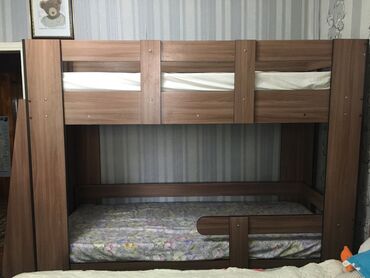 кровать талас: Двухъярусная кровать, Для девочки, Для мальчика, Б/у