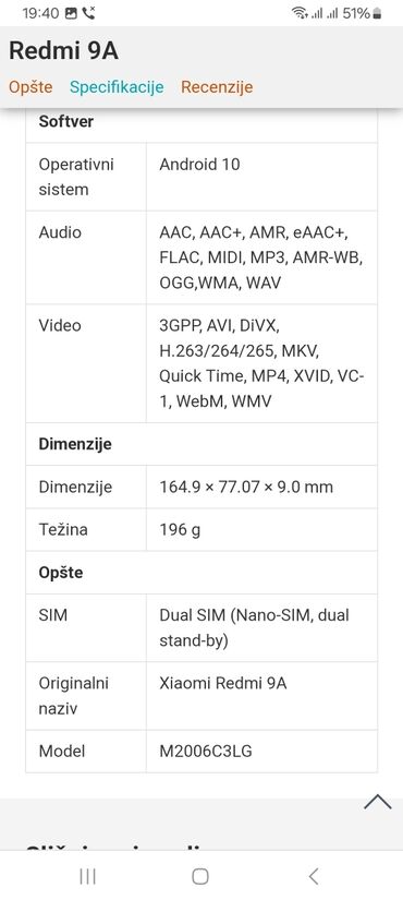 Xiaomi: Prodajem telefon Redmi 9A. Telefon je citav skroz,nema tragova