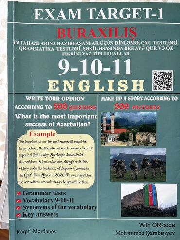 подготовка начальных классов: Məhsul: Exam Target-1 – Buraxılış İngilis dili (9-10-11) Təsvir: -