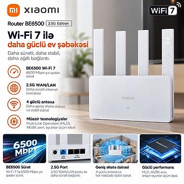 xiaomi modem: Xiaomi Router BE6500 (2.5G Edition) – Wi‑Fi 7 ilə daha güclü ev — 1
