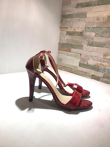 Sandale: Kožne sandale, zmijska koza, nove! — 2