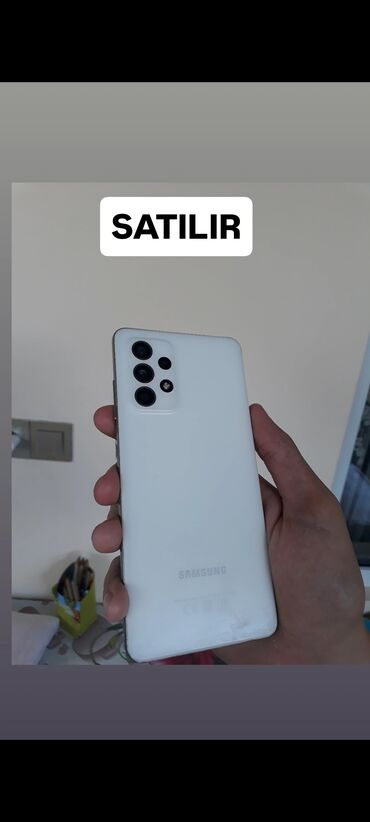 вытяжка 1000 куб м: Samsung Galaxy A52s, 128 ГБ, цвет - Белый, Гарантия, Отпечаток пальца, Две SIM карты