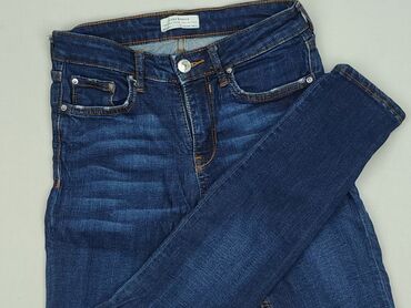 woskowane spodnie z wysokim stanem h m: Jeans for women, size XS (EU 34)