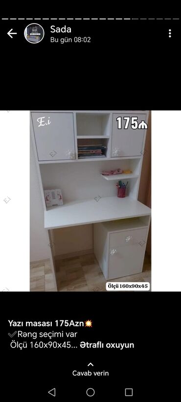 Masalar: Yazı masası, Yeni, Açılmayan, Laminat, Dördbucaq masa -da lalafo.az — 6 Masalar: Yazı masası, Yeni, Açılmayan, Laminat, Dördbucaq masa — 6