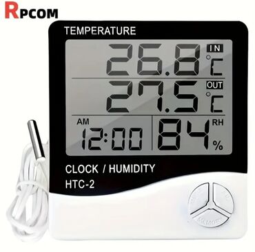 moydadır ölçüləri: Termo-hiqrometr. Model: HTC-2 Böyük LCD displey, çoxfunksiyalı. MAX