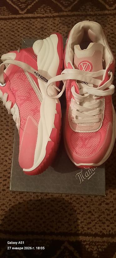 Кроссовки и спортивная обувь: Кроссовки, 38, Louis Vuitton, Новый, цвет - Розовый — 5