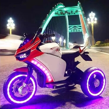 balaca motosiklet: Yeni işıqlı motosiklet modelimiz Ducati ! Qırmızı Göy və narıncı