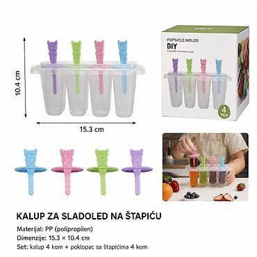 gde kupiti modle za novogodisnje medenjake: KMT Kalup za sladoled (četiri seta medveda) 2903765 Kalup za pripremu — 1
