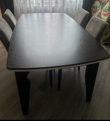 Məişət məhsulları: Qonaq otağı üçün, İşlənmiş, Kvadrat masa, 6 stul