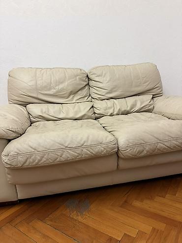 Дом и сад: Диван, Б/у, Нераскладной, Без подъемного механизма, Кожа, Нет доставки — 4