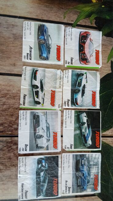 Kolleksiya kartları: Turbo saqqız kartları – böyük kolleksiya Məlumat: - “Turbo” avtomobil — 7