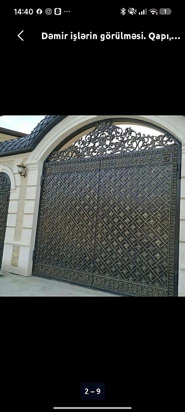 heyet arabasi: Metal qapı – ikitərəfli avtomobil darvazası - Material: qalın — 3
