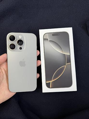 iphone 10 pro: IPhone 16 Pro, Б/у, 128 ГБ, Зарядное устройство, Защитное стекло, Чехол, 89 % — 1