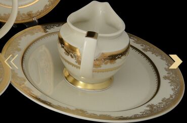 Nahar dəstləri və servizlər: Nahar dəsti, rəng - Qızılı, Farfor, 12 nəfərlik, Almaniya — 5