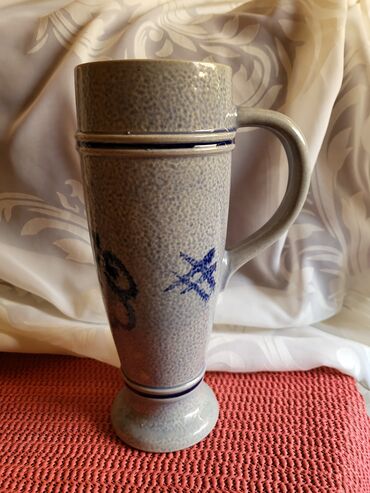 Stare vaze i dekor: Krigla nova 1960g + Marzy--Remy Nemacka. Krigla nova rucni rad,sve — 3