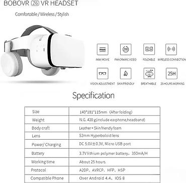 bračne vode: VR NAOCARE BOBOVR Z6 SA DZOJSTIKOM MIKROFONOM I SLUSALICAMA | Cene — 9