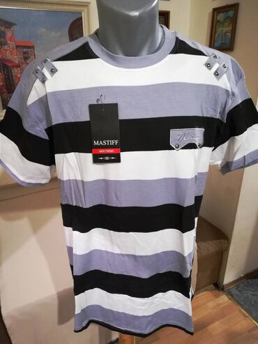 Majice: Men's T-shirt 4XL (EU 48), 5XL (EU 50), bоја - Crna