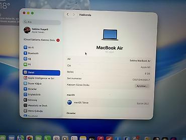 naviqator az: Apple MacBook Air 13" (M1, 2020) – Gümüş rəng Texniki xüsusiyyətlər — 4