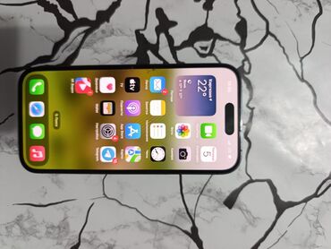 infinix note 40 цена в бишкеке: IPhone 14 Pro, Колдонулган, 256 ГБ, Deep Purple, Кулакчындар, Заряддоочу түзүлүш, Коргоочу айнек, 84 %
