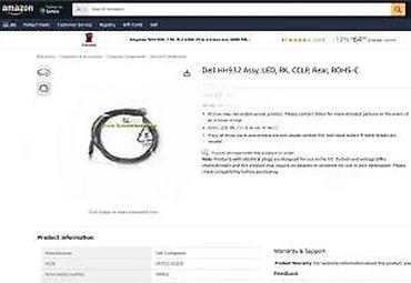 Druga oprema za računare i laptopove: Dell HH932 / 0HH932 LED Status Indicator Light Cable – dužina 2 ft — 8