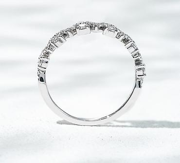 Үлпөт көйнөктөрү жана аксессуарлар: 💍 Кольцо из белого золота 750 пробы с лабораторными бриллиантами • — 6