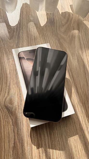 iphone xr 17: IPhone 16 Pro Max, Б/у, 256 ГБ, Desert Titanium, Защитное стекло, Чехол, Коробка, 87 % — 2