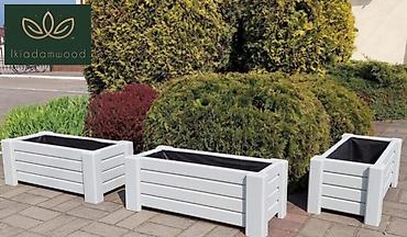 dibçək güllər: Ağ rəngdə dekorativ taxta çiçək yeşikləri Salam hər vaxtınız xeyir — 3