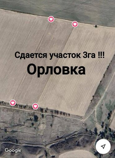 жер үй ижарага берилет: Сдаётся ❗❗❗
3 гектара земельного поля в с. Орловка