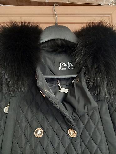 Пальто: Стёганое женское пальто Punky Klan (P&K), черное.Турецкое . Б.у — 3