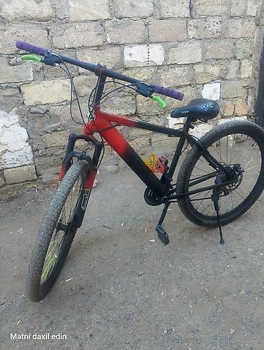 velosiped 28: Dağ velosipedi – 26" - Çərçivə: alüminium rəngləmə (qırmızı-qara) — 1