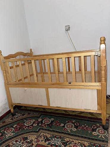 Балдар эмереги: Детская деревянная кроватка с ящиком для хранения - Материал — 1