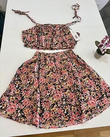 lil solid accessories: Dvodijelni ženski set – top i suknja, brend Dreamore. - Dizajn: bogat — 2