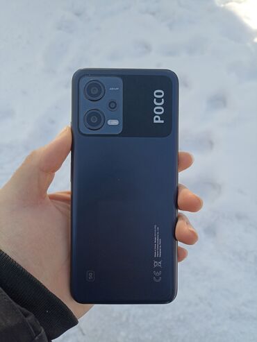 обмен на poco m3: Poco X5 5G, Колдонулган, 256 ГБ, түсү - Кара, 2 SIM