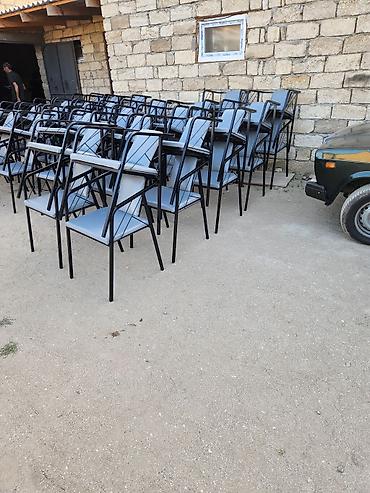 Stullar: Tələbə/konfrans üçün yazı stolçalı oturacaqlar - Model: Armrestli — 4