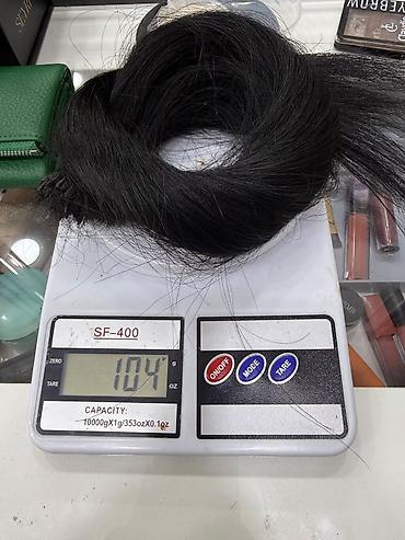 acki sekilleri: Təbii insan saçı – qara rəng, düz tekstura - Növ: kəsilmiş təbii — 1