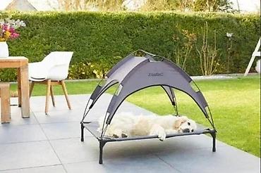 torba za male pse: Krevet za pse sa nadstrešnicom – Zoofari Sun Lounger - Povišen ležaj — 3