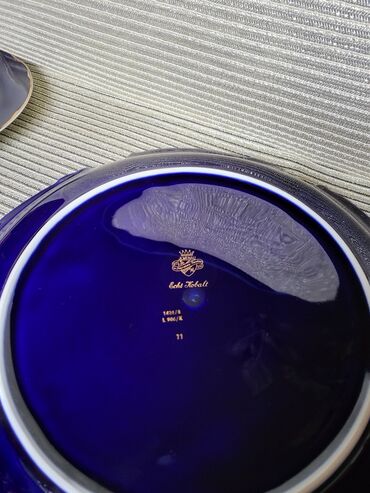 Kuhinjski setovi: Servis za torte,kolace 1945g+ Jlmenau pravi kobalt. Servis za — 13