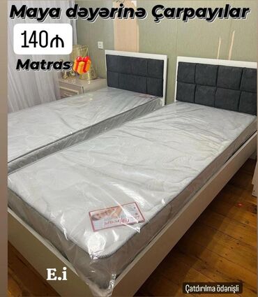 Çarpayılar: Yeni, Təknəfərlik çarpayı, Bazasız, Matras ilə, Siyirməsiz — 10