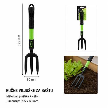 KMT Plastična drška trokraka viljuška 501777 Opis: - Ručna baštenska