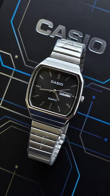 majak saat: Yeni, Qol saatı, Casio, rəng - Gümüşü — 1